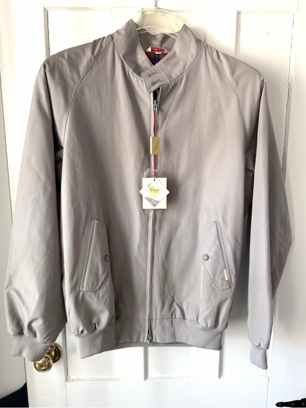 Baracuta England G 9 Harrington Light Gray Men's Jacket 42 NWT